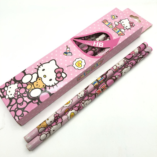3334 Cartoon 12 Boxed Pencils for Primary School Students HB Korean Animal Writing Pen Children’s Gift Wholesale