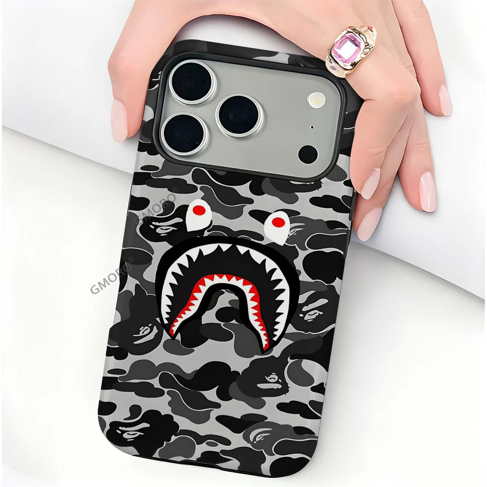Bape ABC Camo Case for iPhone 17 Pro Max Black