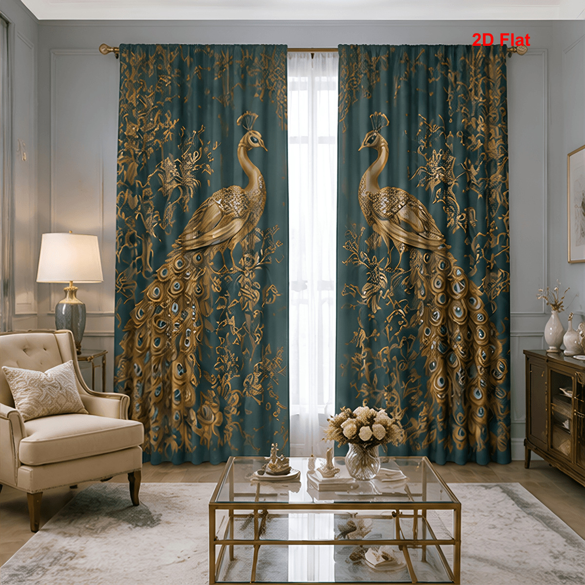 Cortina POD personalizada transfronteriza sala de estar para diseñar cortinas de impresión digital cortinas de decoración europea y americana cortina de tela gruesa image 11