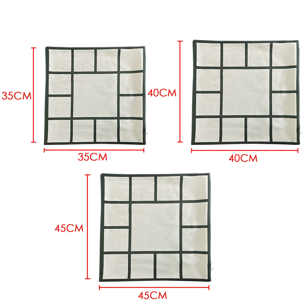 Ventas directas de la fábrica transferencia térmica impresión felpa corta funda de almohada sentir moda almohada sin almohada en blanco material al por mayor