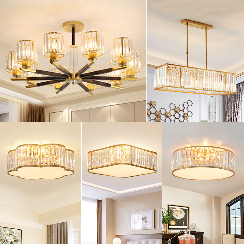 轻奢吊灯后现代水晶客厅灯简约创意餐厅灯奢华大气卧室灯北欧灯具