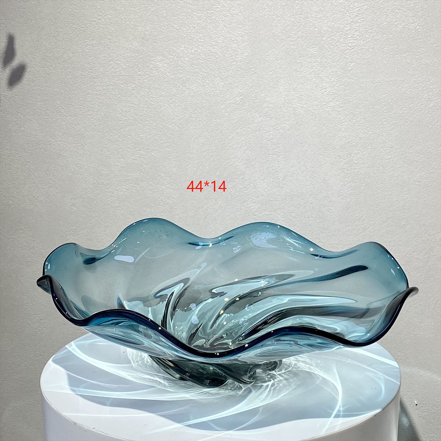 애쉬 잉크 블루 과일 접시