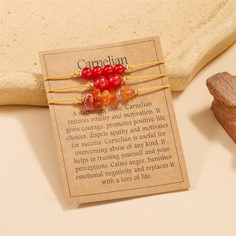 12g Weight Bracelets Classification 1 Set Quantity Daily Occasion natural stone Material Geometric Pattern Unisex Gender Beaded, Braid Design Simple Style Style Simple Style Geometric Natural Stone Bracelets In Bulk 21