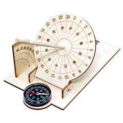 Children's Science and Technology DIY Sundial Model, Primary School Handmade Sun Clock Science Learning Timer