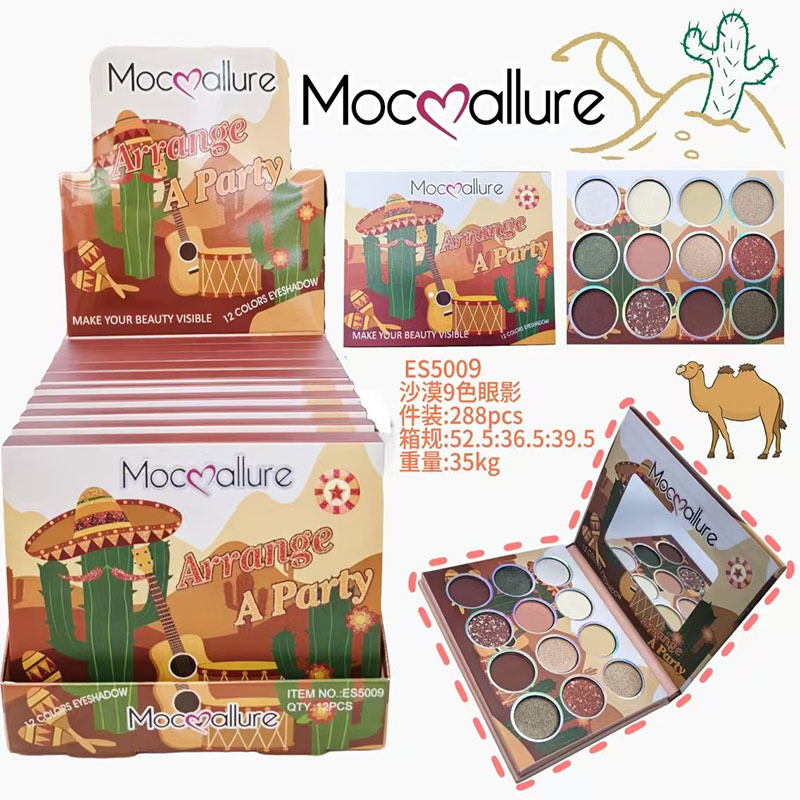 Mocoallure nueva paleta de sombras de ojos de papel multicolor de dibujos animados transfronterizos de comercio exterior paleta de sombras de ojos Kapibala image 4