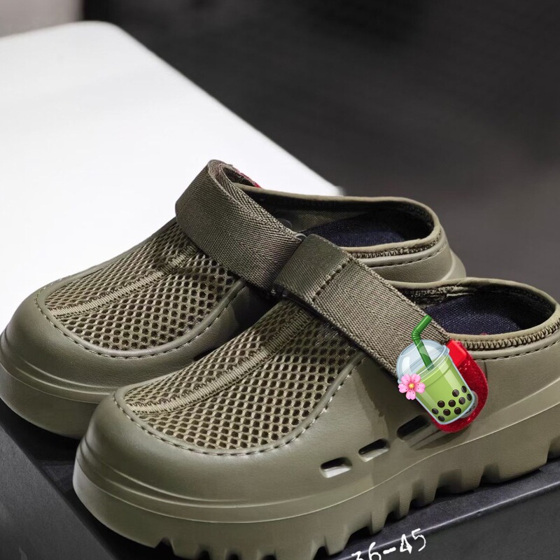 2026 Spring and Summer New Thick-Soled Height-Increasing Closed-Toe Slippers for Men and Women, Outdoor Sports Casual Slip-On Beach Sandals