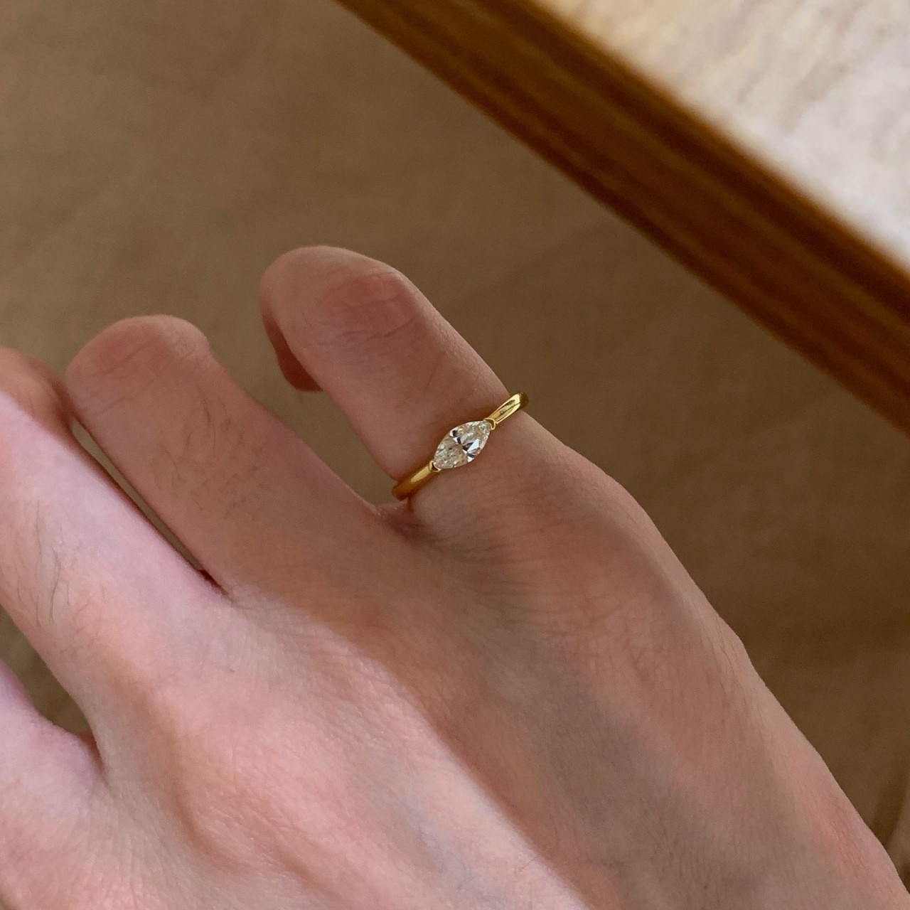 Marquise Diamond Women's Vintage Tail Ring High-end Jewellery_voghion.com