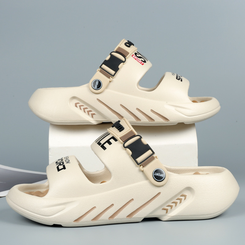 EVA deportivo de verano nuevo aumento de altura amortiguador antideslizante pisar mierda sensación de fondo suave al aire libre ocio trapos fríos para hombres