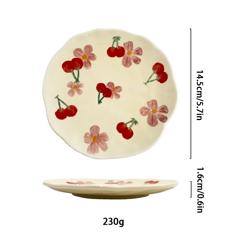 Ceramic coffee creative high quality glass, flowered