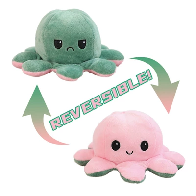 Doll Plush Toy Sleeping Oyuncaq yastıqlar - pink-to-light-green-20cm