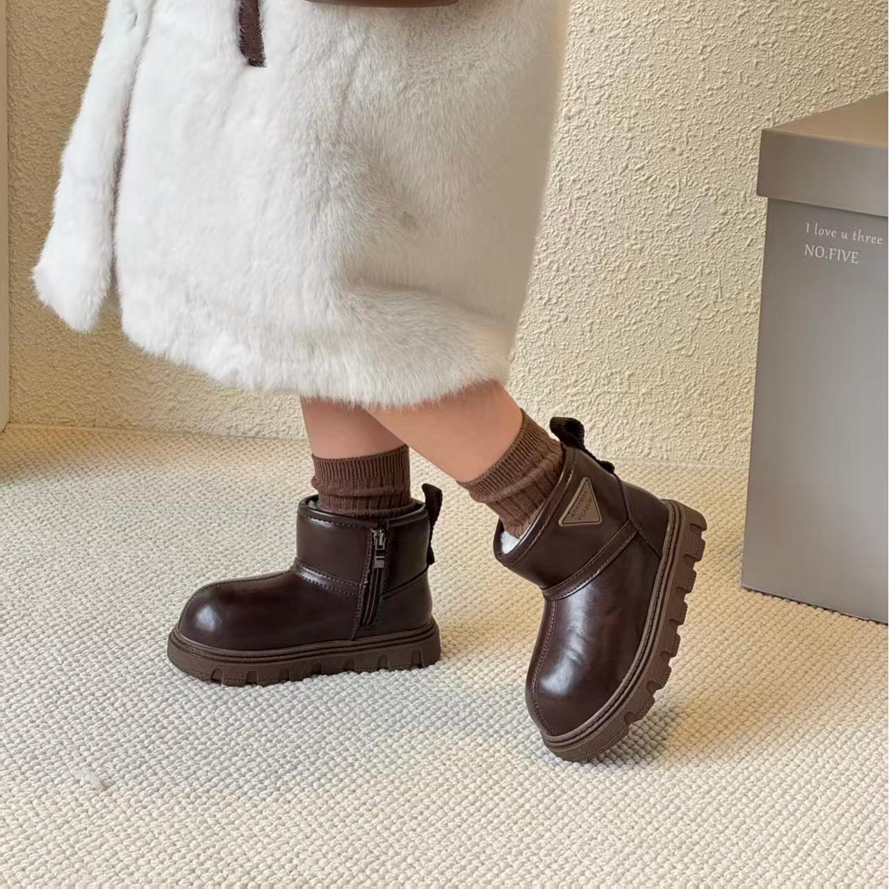 Children's winter keep warm boots for boys