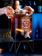 玻璃酒桶泡酒瓶帶龍頭牛碧桶酒吧可樂桶容器自制飲料啤酒水果茶桶