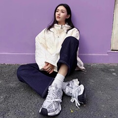网红同款厚底老爹鞋女款2025新款秋季网面透气百搭增高爆款运动鞋