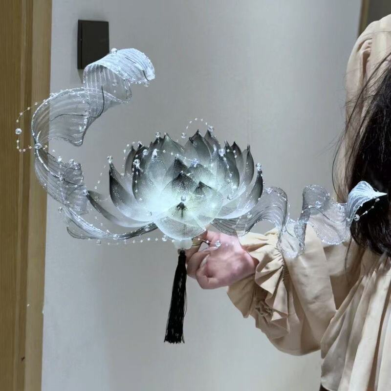 Ink Painting Floating Lotus Lamp, Xishi Holding Lotus Material Kit, DIY Handheld Lamp, Photo Prop, Gift for Best Friend Ink Painting Floating Lotus Lamp, Xishi Holding Lotus Material Kit, DIY Handheld Lamp, Photo Prop, Gift for Best Friend