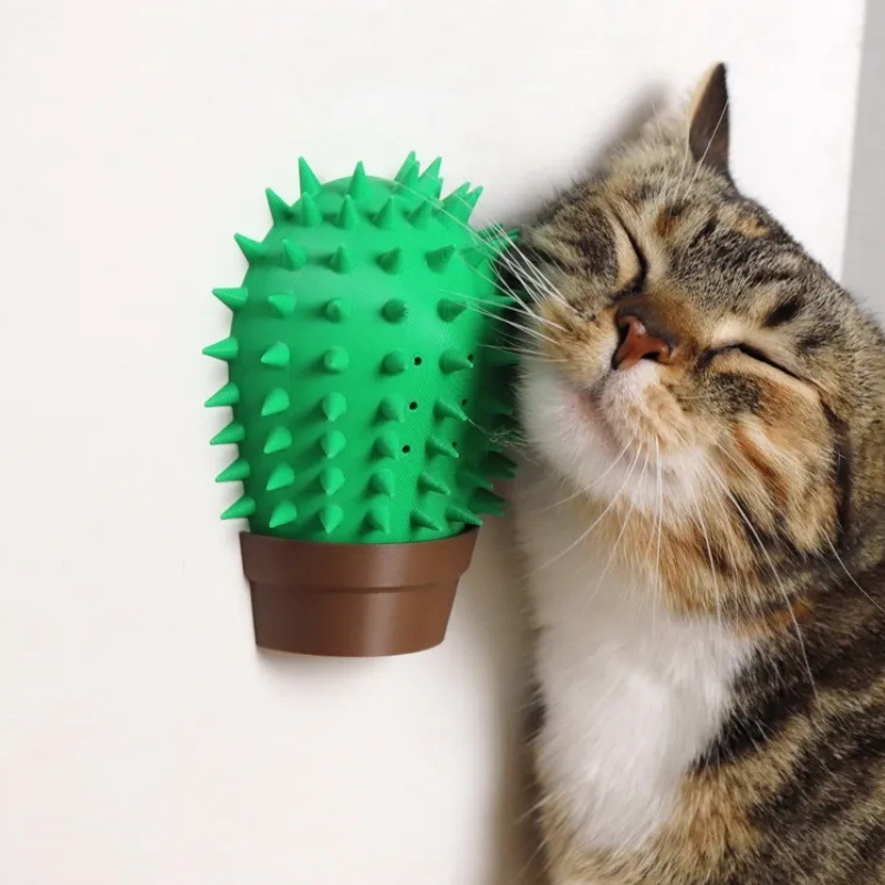 国境を越えた新製品Cactus cat scratching boardサボテン猫掴み板3dプリント置物|undefined