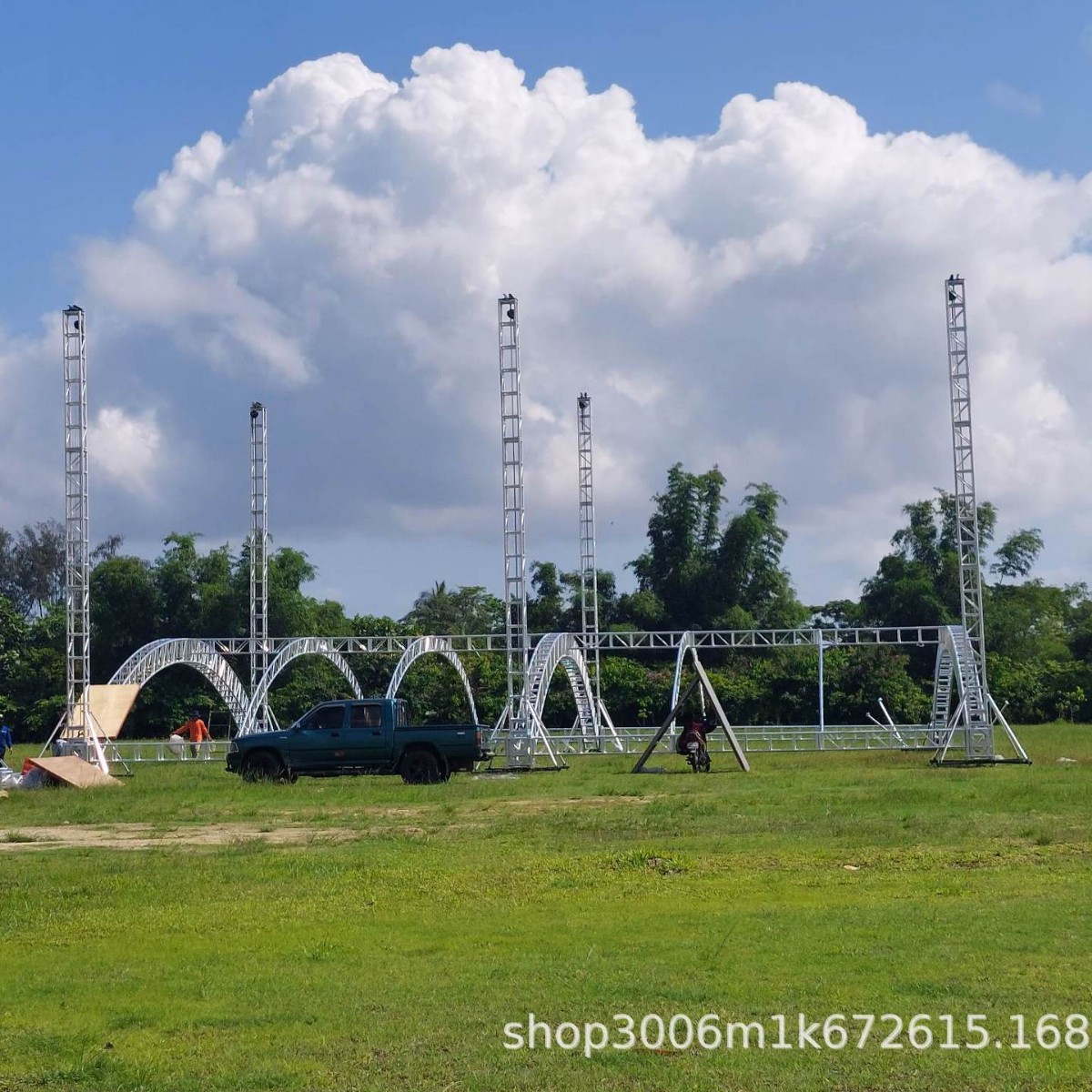 广东工厂出口国外truss架子户外活动大型演出插销架铝合金桁架