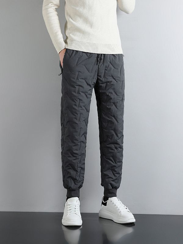 Camisa menos ropa de invierno pantalones de algodón de los hombres de tamaño extra grande de lana de cordero de invierno ropa exterior caliente suelta pantalones casuales rectos