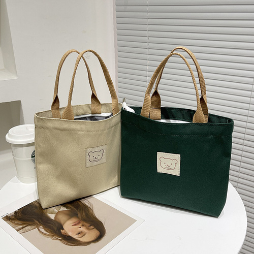 Women's bags niche design canvas handbags lunch bag mommy bag handbag fashionable canvas handbags