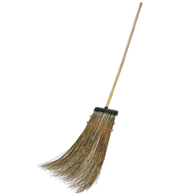 Bamboo Long-Handled Broom for Cleaning, Large Broom for Sweeping Courtyards, Sanitation, Property Management, Gardening, Large Broom Made by Hand