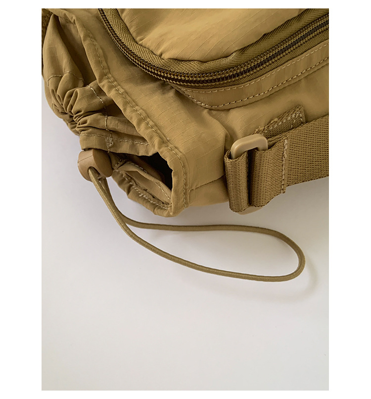 Outdoor portable casual mini single-shoulder bag, simple and versatile drawstring bucket bag, Korean style Instagram niche crossbody women's bag Item Picture