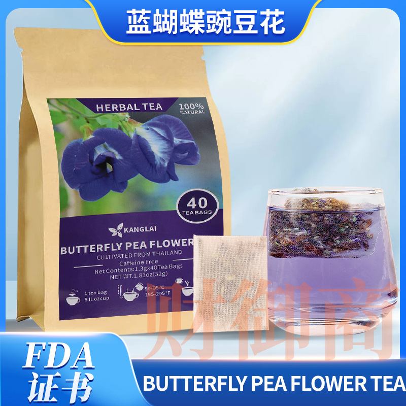 Butterfly Pea Flower Tea Bags Pure Butterfly Pea Flower 52g Dried Butterfly Orchid 40 Bags