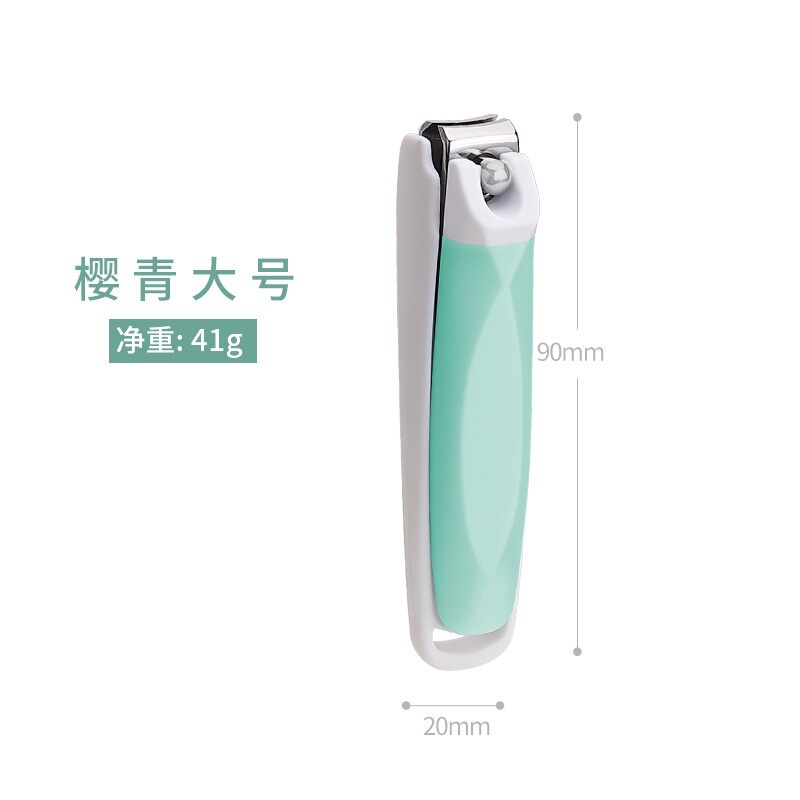 Zheni 爪切りセット ステンレス鋼爪切り 爪はさみ シングル印刷可能なラベル 工場クリエイティブ 斜め口 飛沫防止|undefined