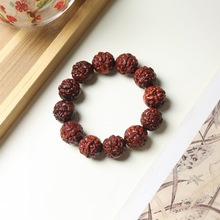 小叶紫檀木 貔貅招财雕刻珠手串2.0 /1.8文玩佛念珠摆摊景区批发