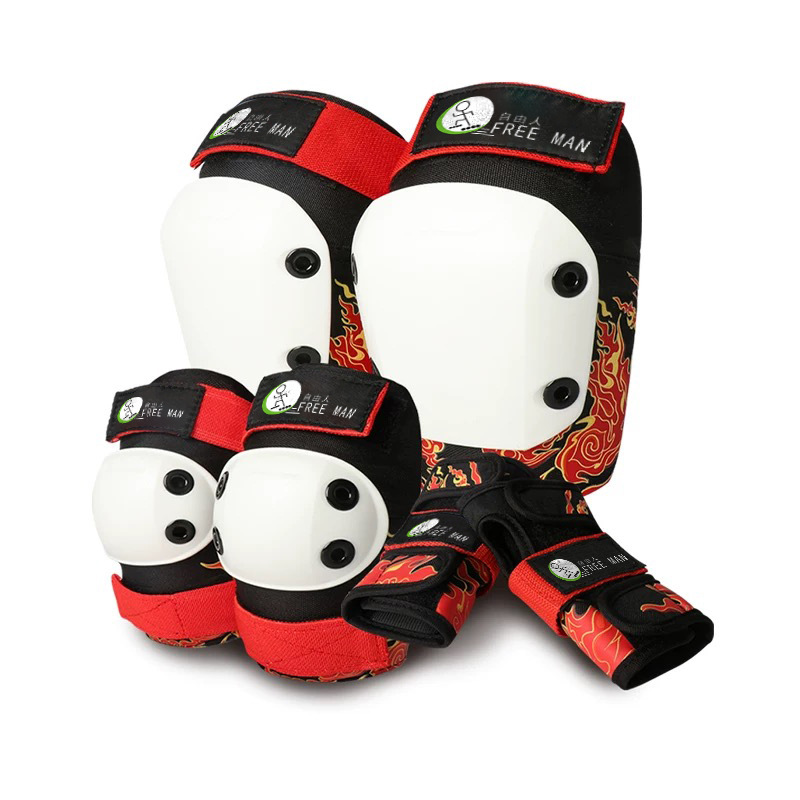 Fábrica al por mayor patineta equipo de protección de patinaje sobre ruedas rodilleras para niños equipo anti-caída equipo de protección de patinaje de esquí equipo de protección 718 equipo de protección