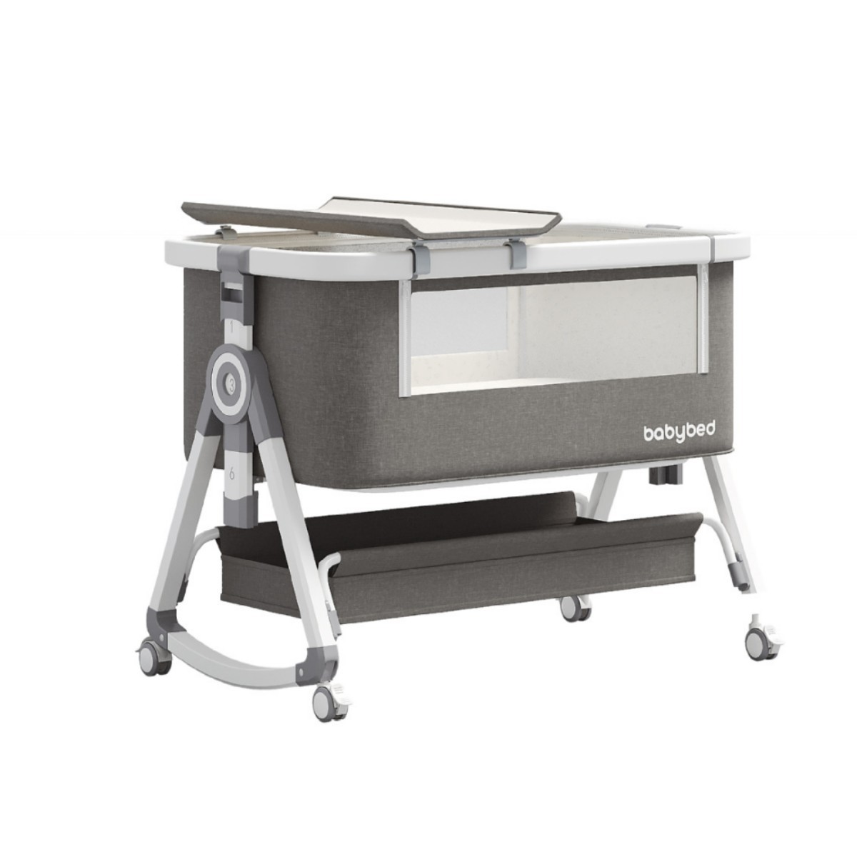 Cama de cuna móvil Cama portátil 2 en 1 plegable multifuncional bb Cama grande de costura para recién nacidos image 6