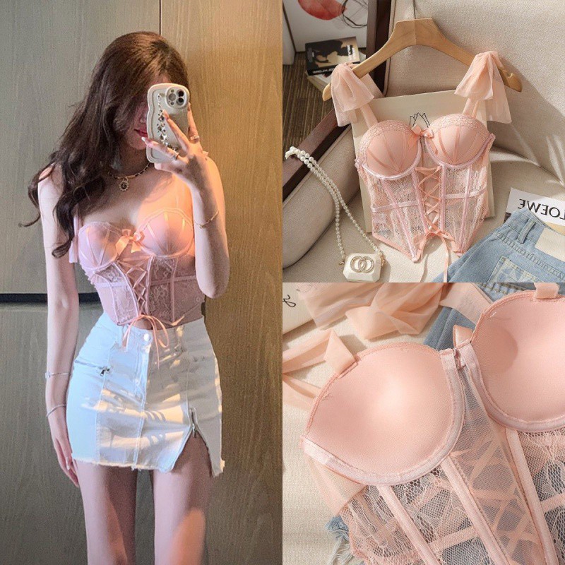 Lace top with cups