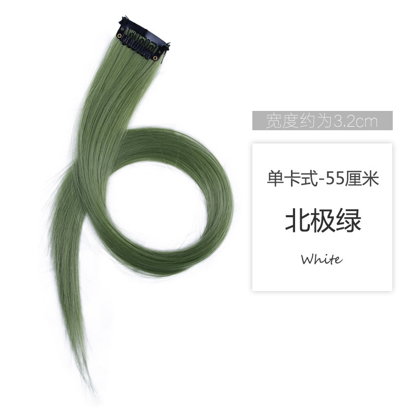 Pelucina de color pelucina extensión de cabello colgante oreja pelucina de teñido de cabello simulado pelucina de blanqueo pelucina de seda de alta temperatura pelucina de cabello recta