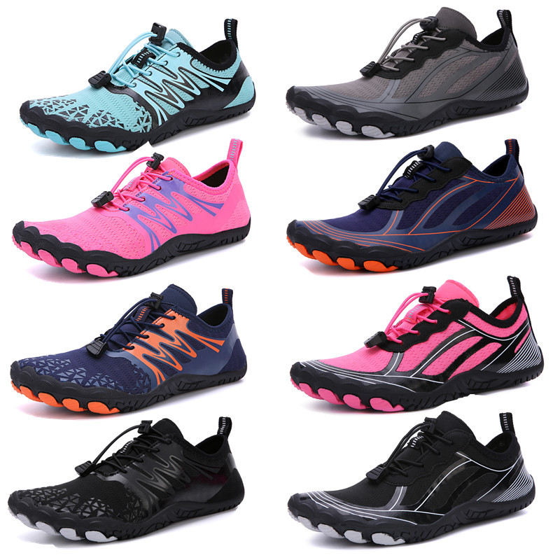 2022 outdoor beach shoes upstream five finger couple drifting hiking wading shoes breathable snorkeling shoes fitness sneaker
