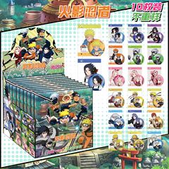 火影忍者動漫周邊盲抽吧唧徽章高清透卡組合新玩法75mm胸章穀子