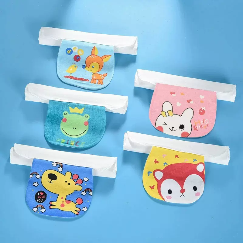 儿童纯棉纱布四层1条宝宝棉柔垫背巾卡通隔汗巾婴儿吸汗巾幼儿园
