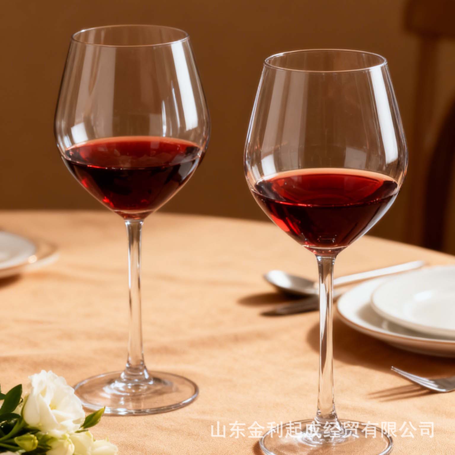 Ocean Imported Tall Glass Cup Accessible Luxury Hotel Engagement Red High-End Wine Glass Set