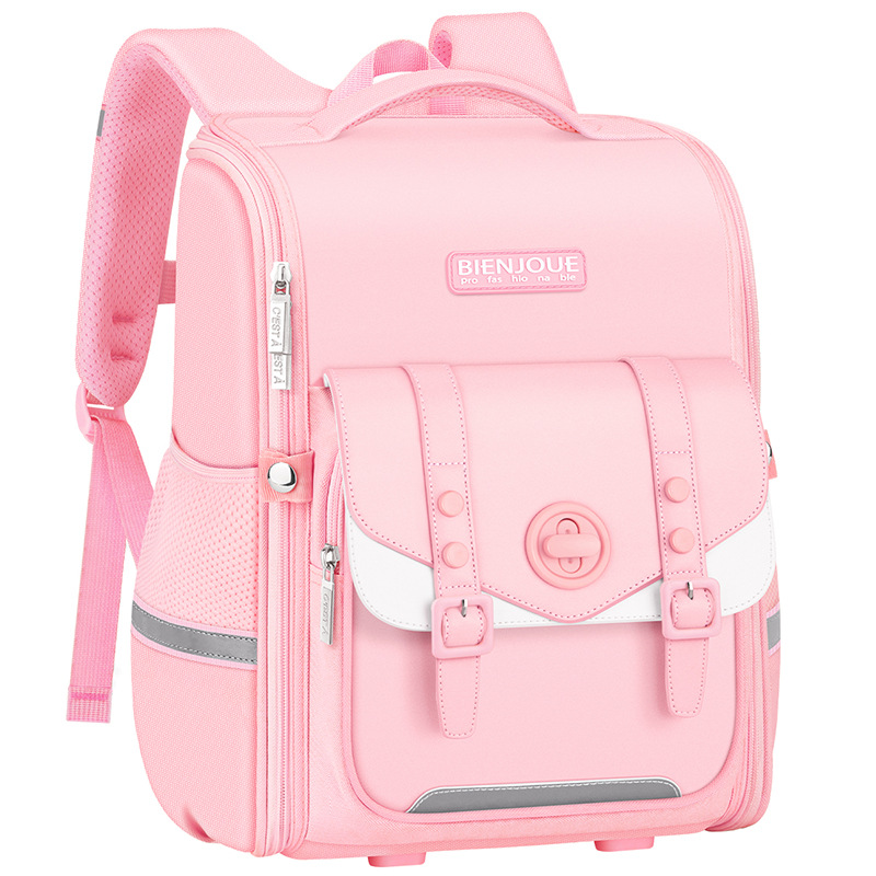 Mochila sencilla de estilo coreano para niños de guardería, protección de la columna vertebral, mochila escolar para estudiantes de primaria de 3 a 6 grados, gran capacidad