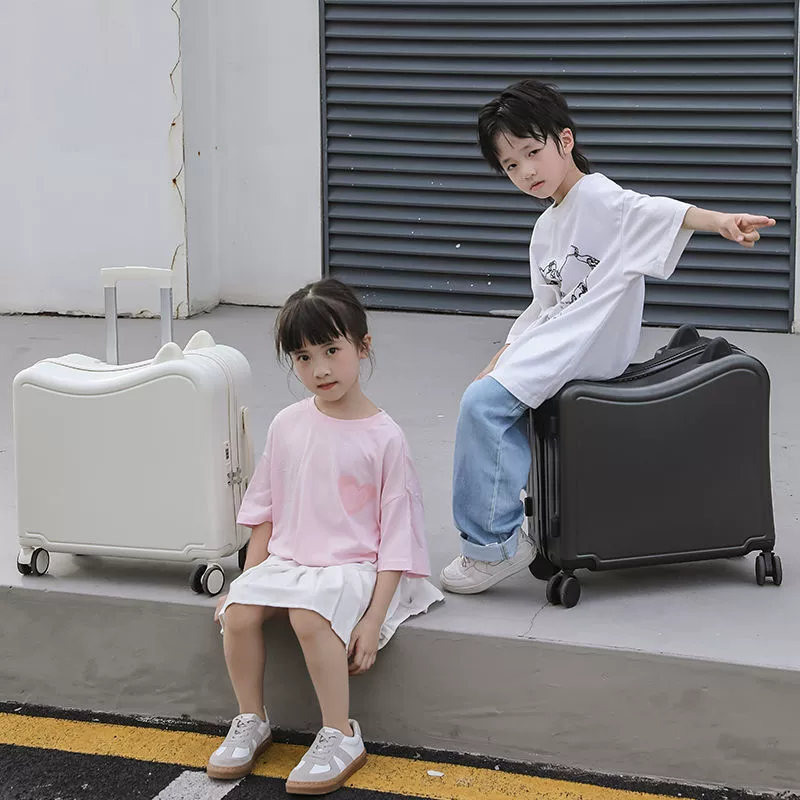 Cute suitcase with seat