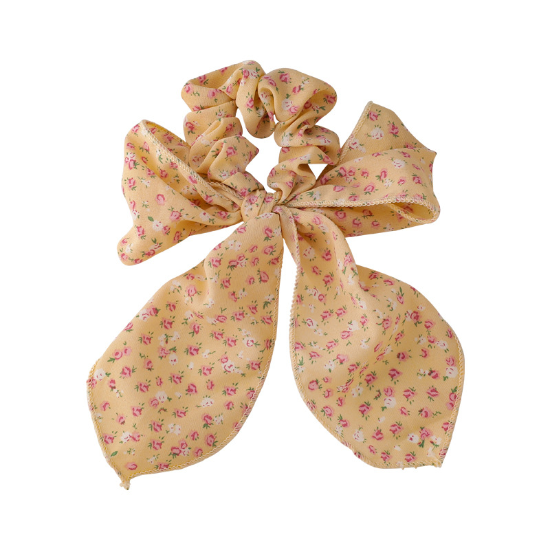 Retro Fashion Floral Chiffon Hair Scrunchies display picture 2