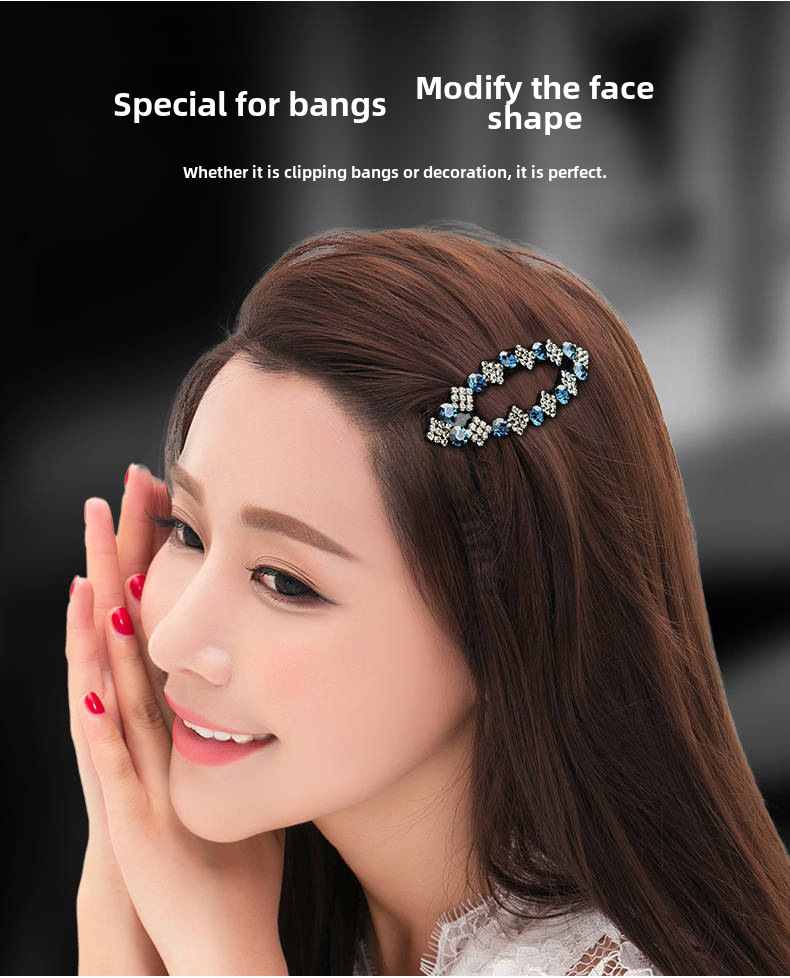 Corea del Sud stile semplice elegante frangia laterale clip diamante incastonato colore diamante BB clip copricapo ragazza forcina forcina rotta all'ingrosso_voghion.com