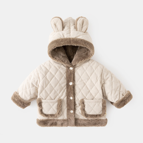 Dudu's children's size-changing coat collection baby warming top girls' clothes infant set