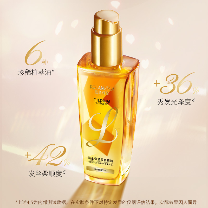 Luxanina Gold-Infused Revitalizing Hair Oil for smooth, nourishing, refreshing, non-greasy, frizz-free, shiny, and silky hair.
