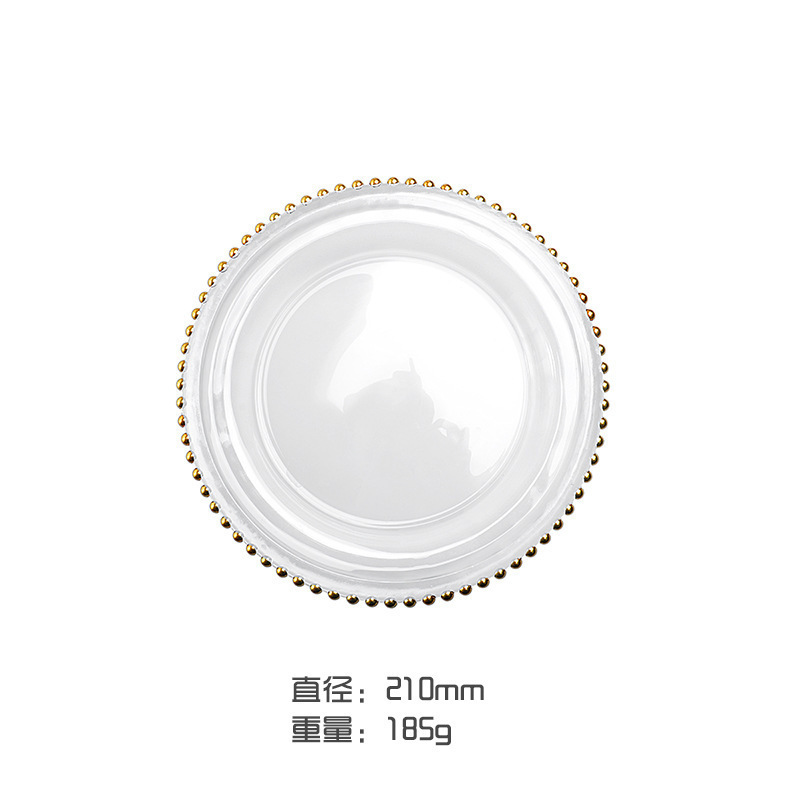 Placa de cuentas de oro tamaño pequeño