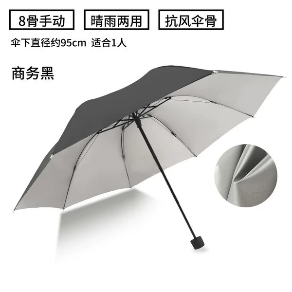 8 shares of manual-silver glue model-black