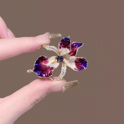 Yaxa sancaqları Iris Brooch for Women, High-End