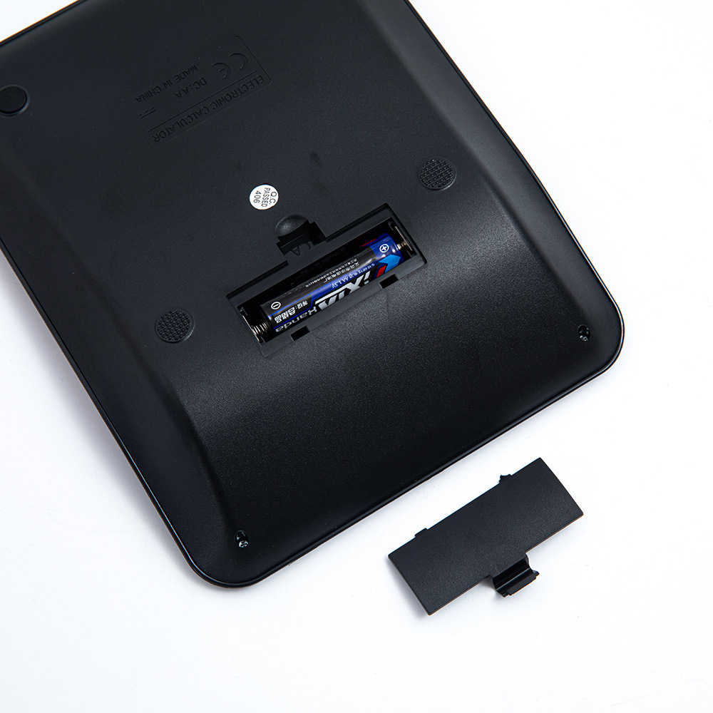 Pantalla grande transfronteriza 14 dígitos de doble fuente de alimentación solar calculadora de color metal de aluminio para oficina financiera especial