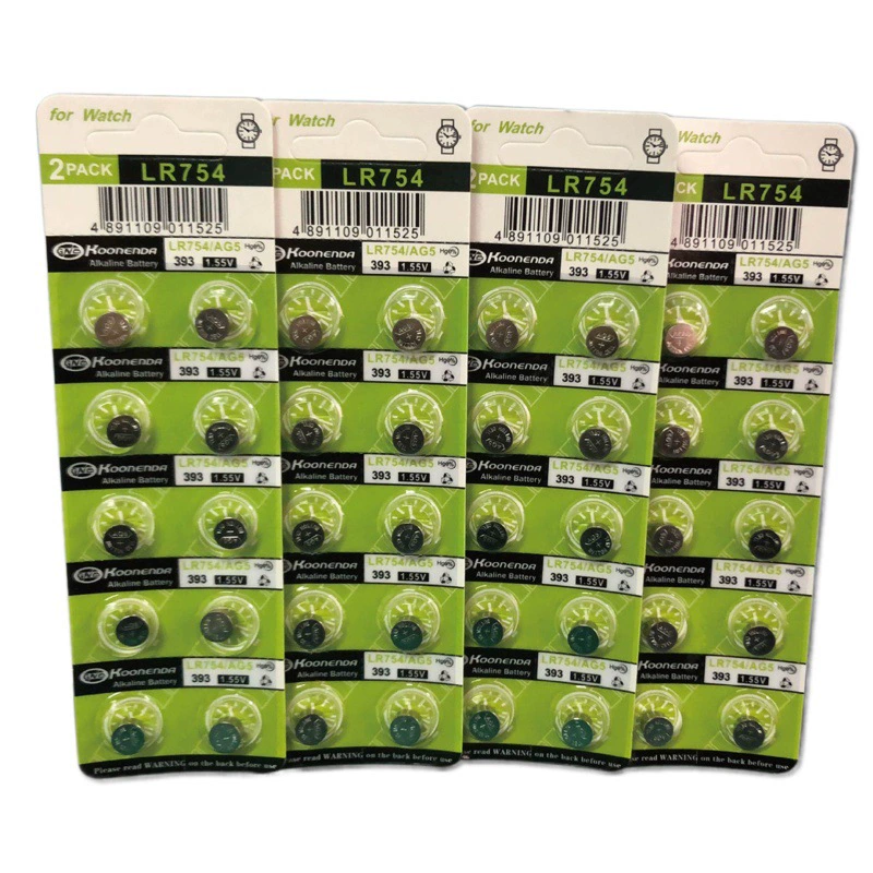Высокоэнергетический аккумулятор LR754 AG5 L754F 393A, цифровой аккумулятор для слухового аппарата 1,55 В
