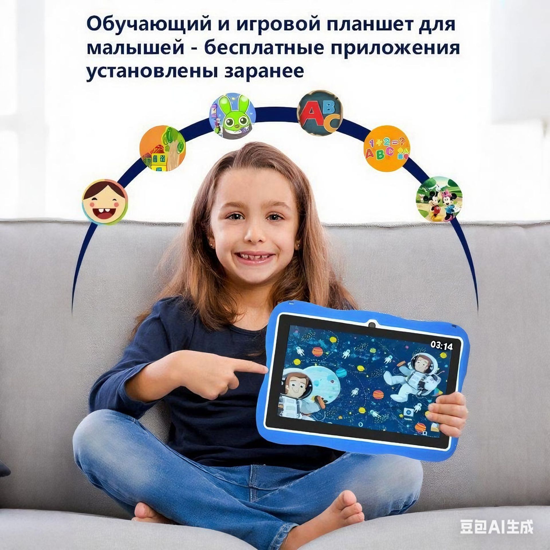 7inch Astronaut Wifi Space Man Children's Tablet Cross-Border Toy Children's Early Education Reading Ready Stock