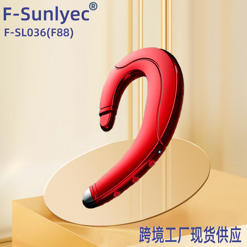 Non-In-Ear Large-Capacity Over-Ear Bone Conduction Bluetooth Headphones with Charging Case, In-Stock Cross-Border F88 Stereo