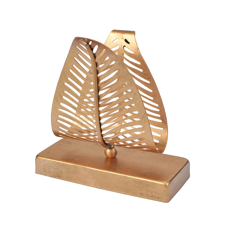 Artesanía creativa titular de tejido restaurante escritorio vertical de almacenamiento de hierro rack Cafe vintage servilleta titular