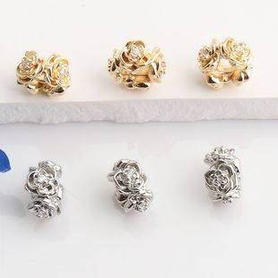 14K����ɫ�䆴�׸���õ�廨܇݆�����  diy�ִ���������ɢ��